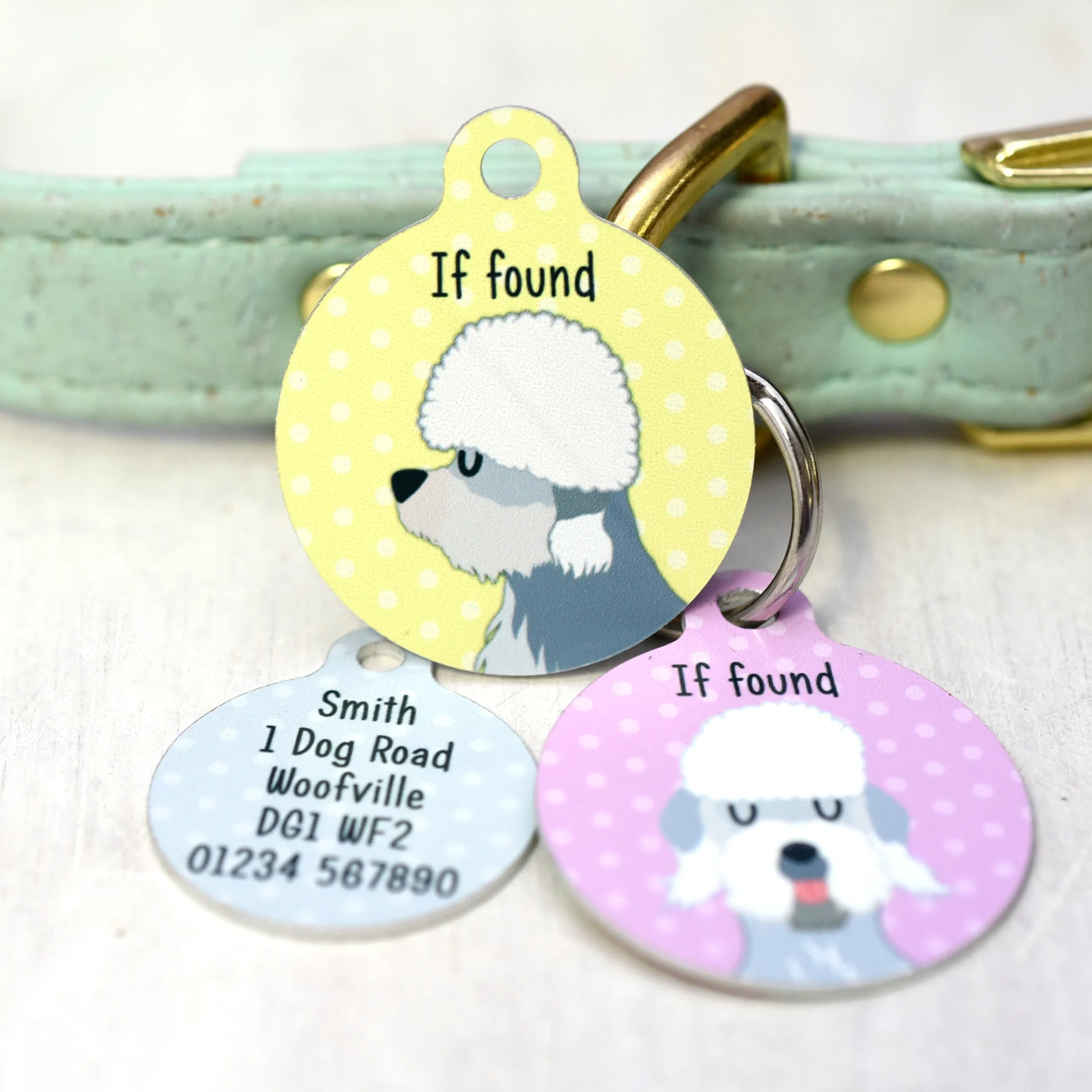 Dandie Dinmont Terrier Personalised Dog ID Tag