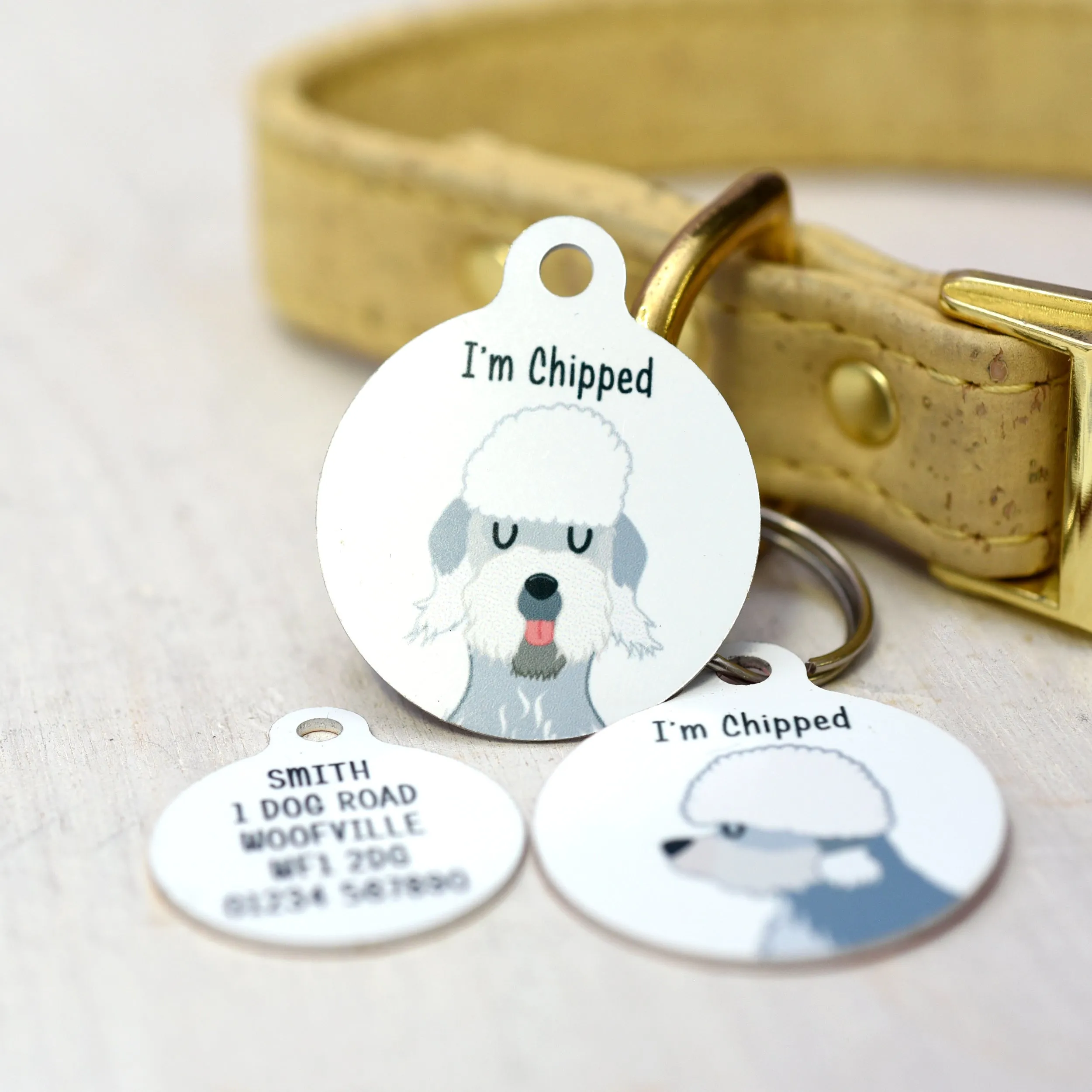 Dandie Dinmont Terrier Personalised Dog ID Tag