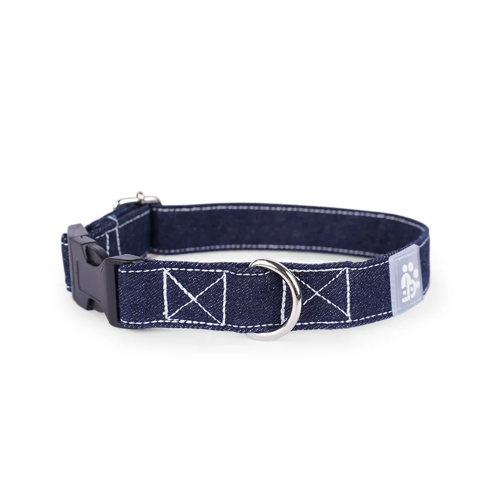 Dear Pet Denim Dog Collar