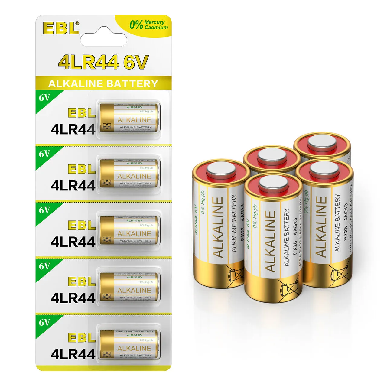 EBL 4LR44 6V Alkaline Batteries for Dog Collars