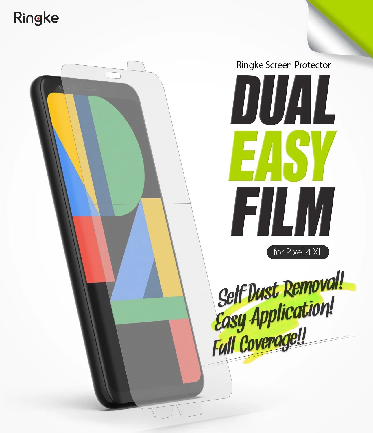 Google Pixel 4 XL Screen Protector | Dual Easy Film