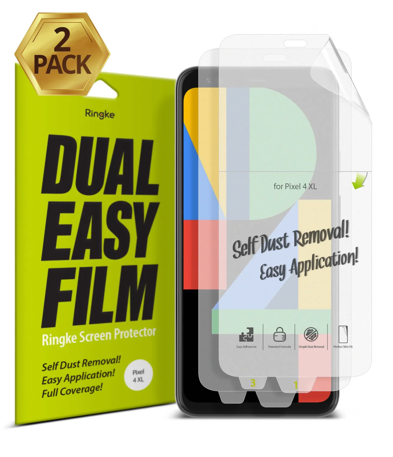 Google Pixel 4 XL Screen Protector | Dual Easy Film