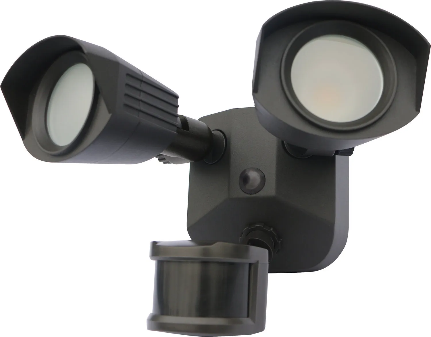 LED Dual Head Security Light in Bronze