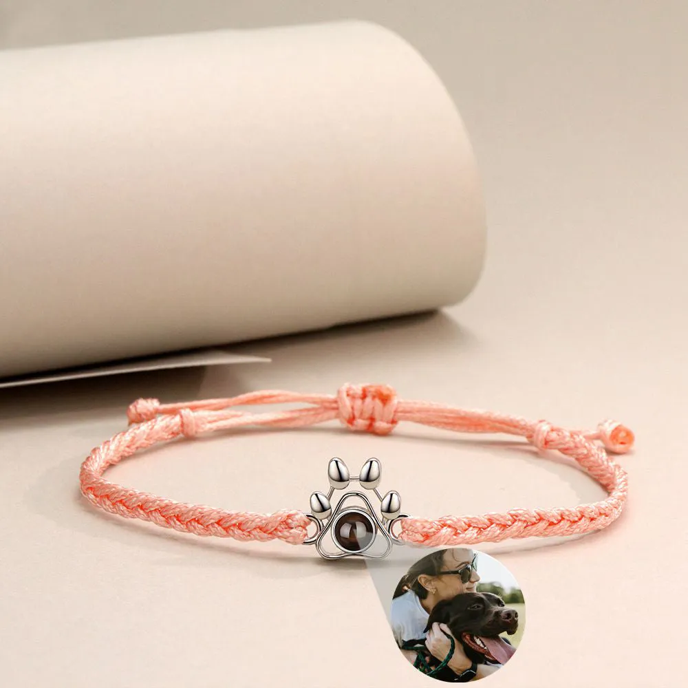 Pet Paw Photo Bracelet