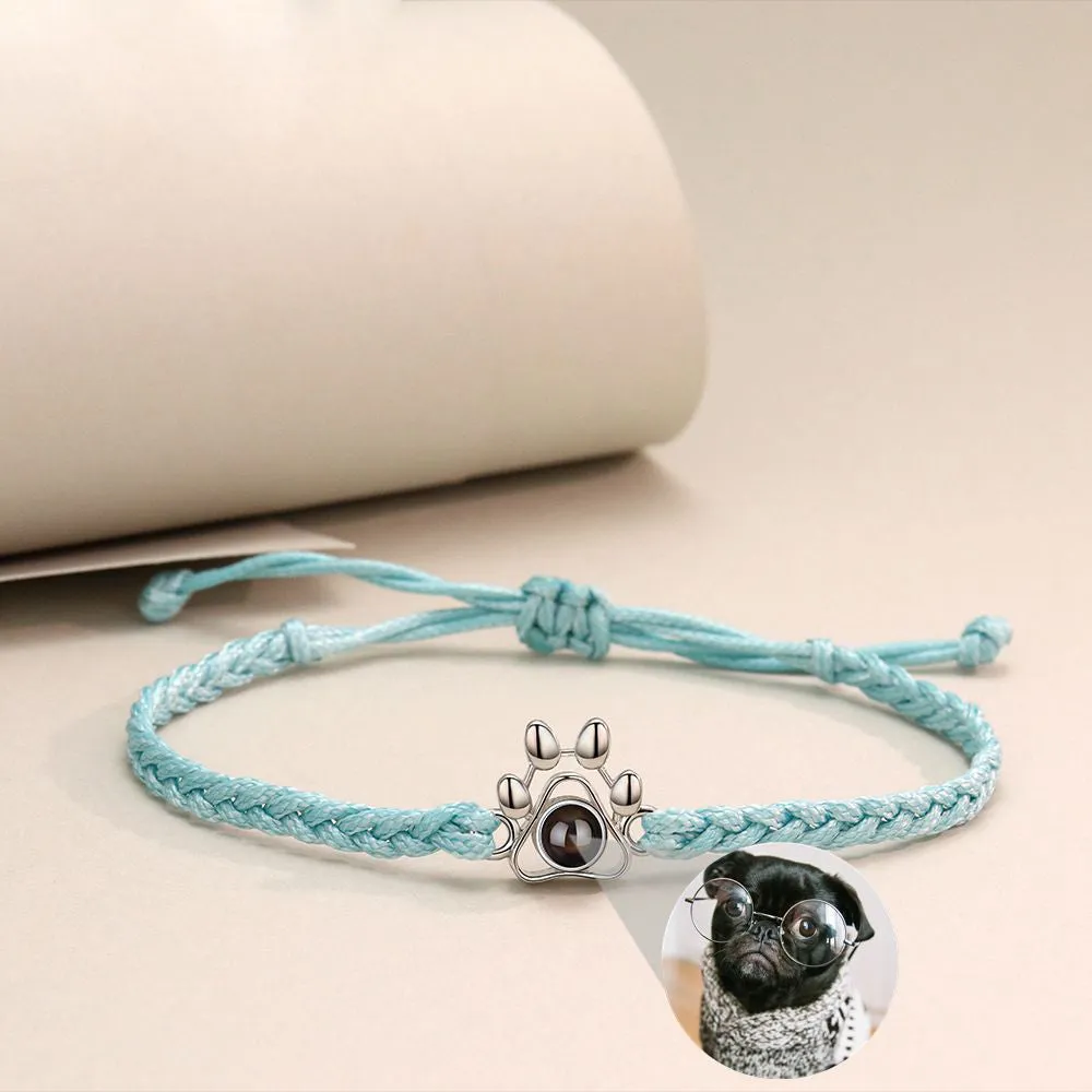 Pet Paw Photo Bracelet