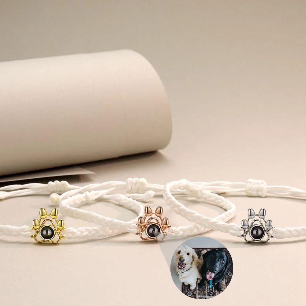 Pet Paw Photo Bracelet