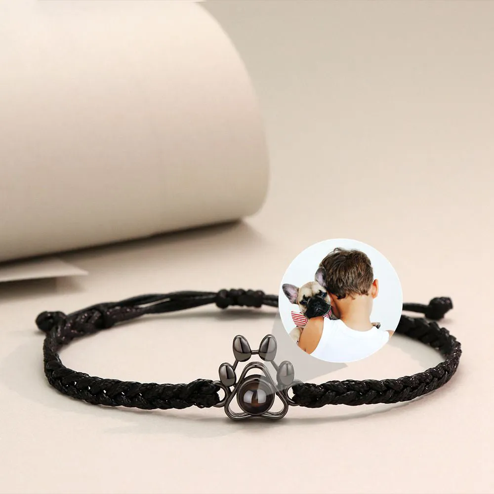 Pet Paw Photo Bracelet