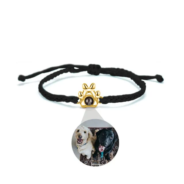 Pet Paw Photo Bracelet