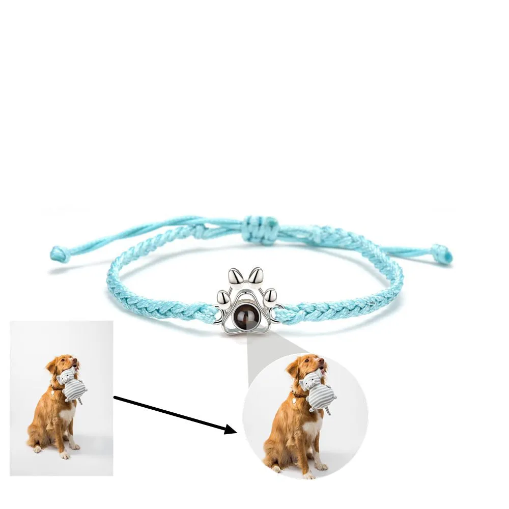 Pet Paw Photo Bracelet