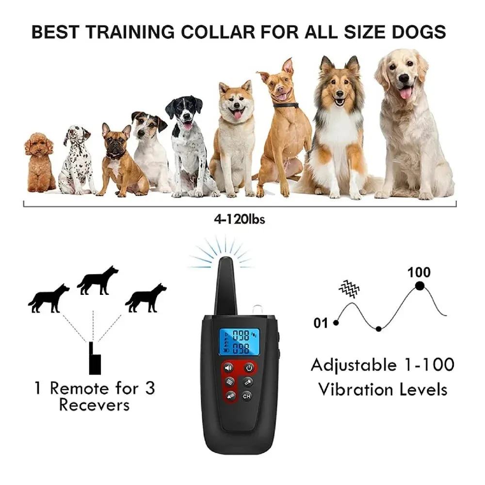 PetAffairs 3300ft Range Vibrating Dog Training Collar