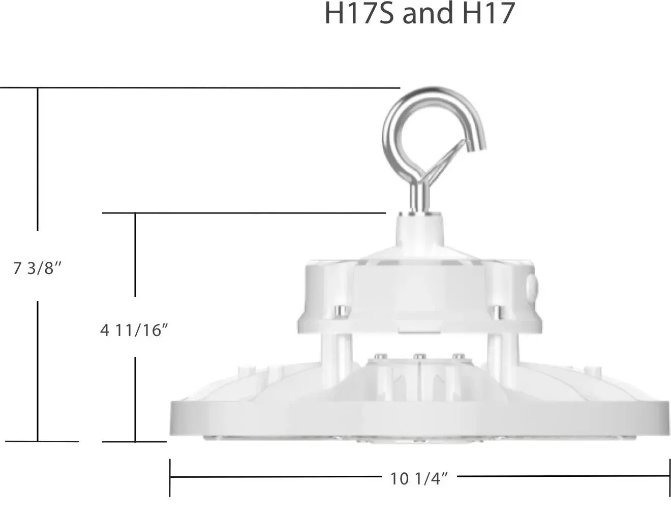 RAB H17S 100W LED High Bay Selectable Wattage & CCT