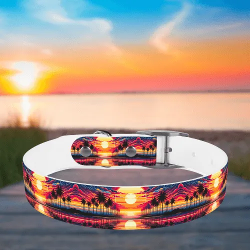 Tropical Sunset Dog Collar🌅 🐾