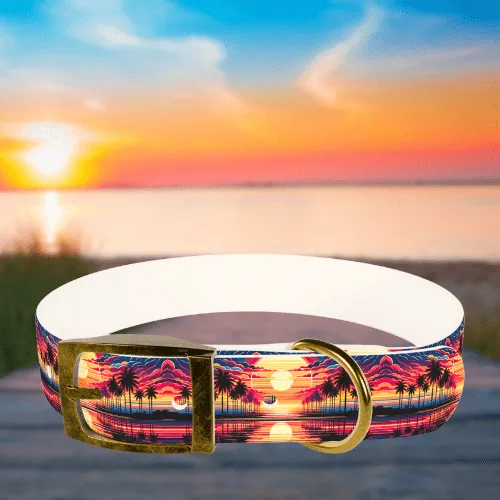 Tropical Sunset Dog Collar🌅 🐾