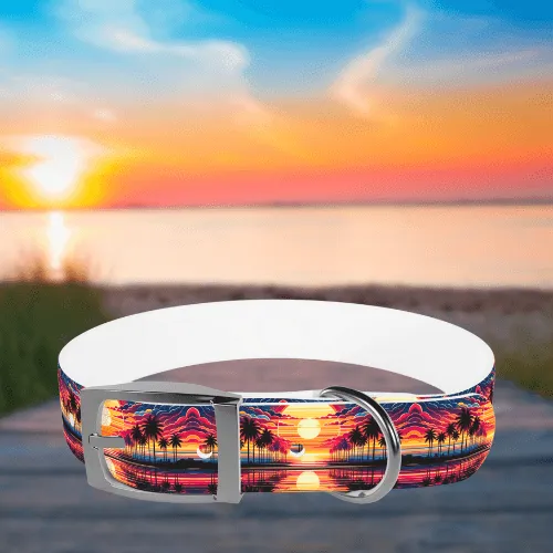 Tropical Sunset Dog Collar🌅 🐾