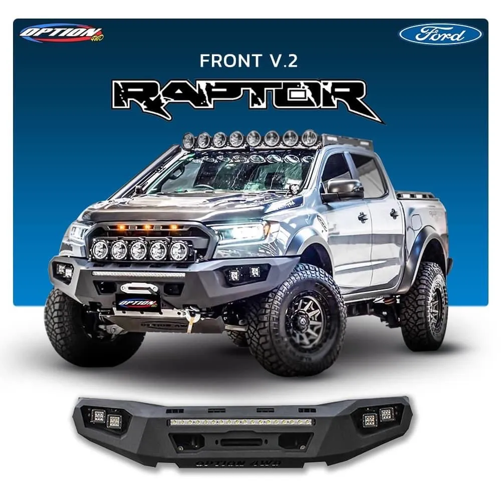 V.2 FRONT WINCH BAR, RANGER RAPTOR ( 2018-2022 ) NEW ZEALAND ONLY