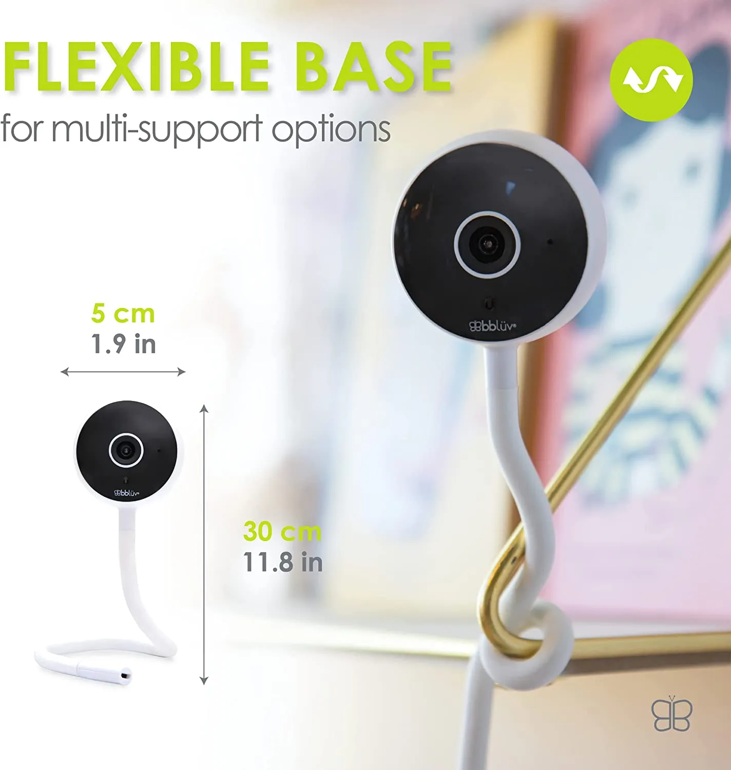 Viyü: Baby Monitor, WIFI Camera, HD1080P Nightvision, Multi Viewer, Motion/Temp/Hygro Senser, 2 Way Talk, Cloudy Storage - bblüv