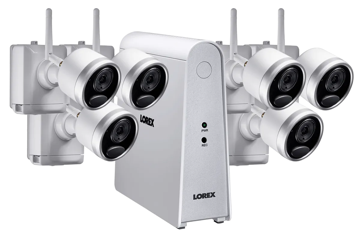 Wire-Free Security Camera System with 6 Cameras